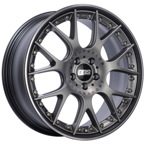 BBS CH-RII 650 20x8.5 5x112 ET42 Satin Platinum Center Black Lip SS Rim Prot Wheel -82mm PFS/Clip Req