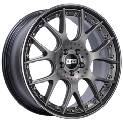 BBS CH-RII 650 20x8.5 5x112 ET42 Satin Platinum Center Black Lip SS Rim Prot Wheel -82mm PFS/Clip Req