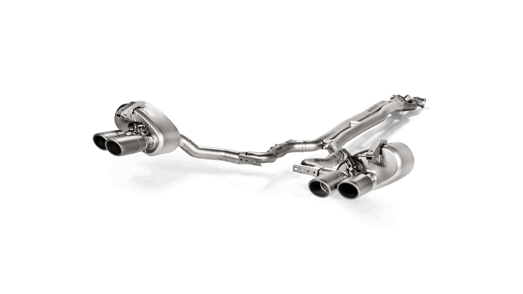 Akrapovic Porsche Panamera Turbo Evolution Line Cat Back (Titanium) with Titanium Tail Pipe Set