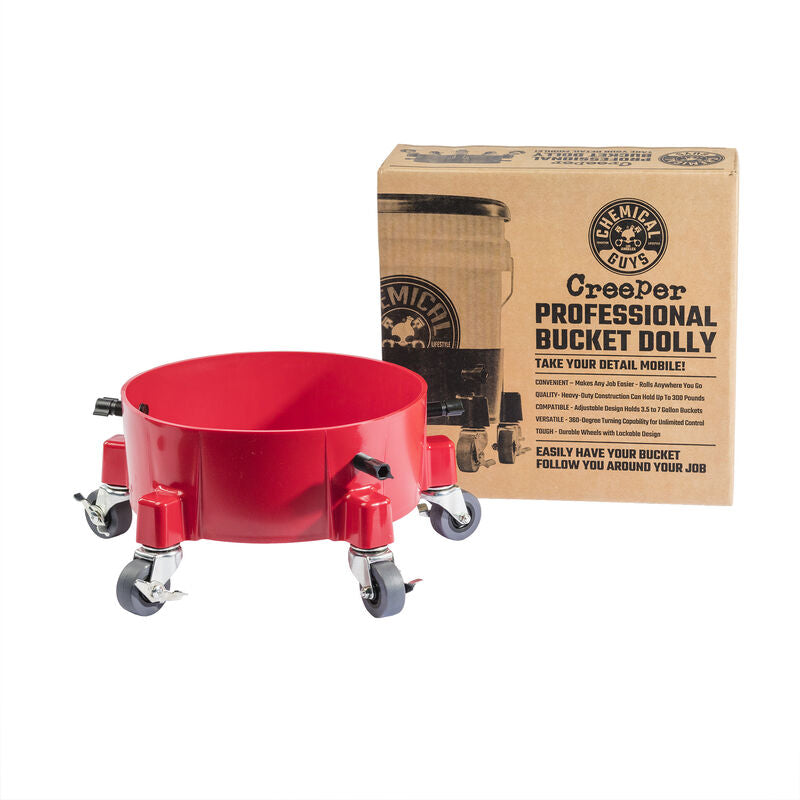 Chemical Guys Creeper Professional Bucket Dolly - Red