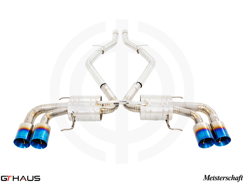 GTHAUS MEISTERSCHAFT Titanium Exhaust Alfa Romeo Giulia Quadrifoglio (2.9L V6 Twin Turbo)