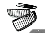 AutoTecknic Replacement Glazing Black Front Grilles - E90 Sedan / E91 Wagon | 3 Series