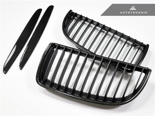 AutoTecknic Replacement Carbon Fiber Front Grilles - E90 Sedan / E91 Wagon | 3 Series