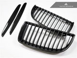 AutoTecknic Replacement Carbon Fiber Front Grilles - E90 Sedan / E91 Wagon | 3 Series