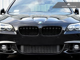 AutoTecknic Glazing Black Dual-Slats Front Grilles - F10 5-Series | M5