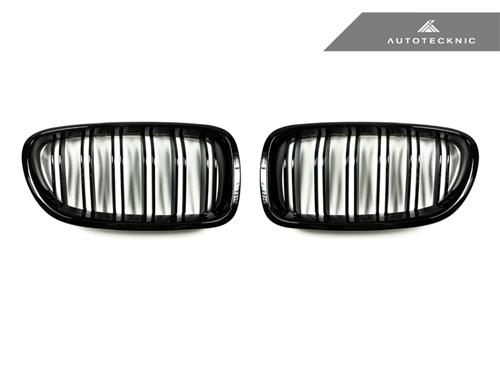 AutoTecknic Glazing Black Dual-Slats Front Grilles - F10 5-Series | M5