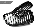 AutoTecknic Glazing Black Front Grilles - F10 Sedan/ F11 Wagon | 5-Series