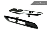 AutoTecknic Replacement Glazing Black Fender Light Trims - F10 Sedan / F11 Wagon | 5 Series