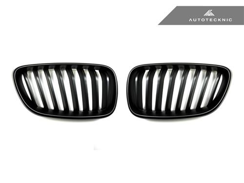 AutoTecknic Stealth Black Front Grilles - F22 2-Series