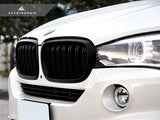 AutoTecknic Stealth Black Dual-Slats Front Grilles - F15 X5 | F16 X6 | F85 X5M | F86 X6M