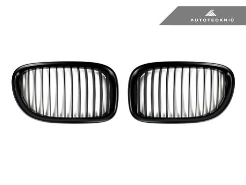 AutoTecknic Replacement Stealth Black Front Grilles - F01/ F02 7-Series