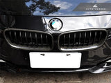 AUTOTECKNIC REPLACEMENT DUAL-SLATS CARBON FRONT GRILLES - F30 3-SERIES SEDAN | F31 3-SERIES WAGON