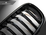 AUTOTECKNIC REPLACEMENT DUAL-SLATS GLAZING BLACK FRONT GRILLES - F30 3-SERIES
