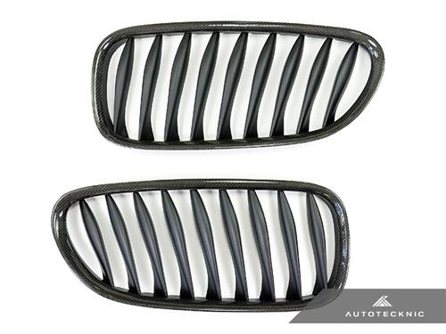 AutoTecknic Replacement Carbon Fiber Front Grilles - E85 Coupe / E86 Cabrio | Z4 Series including Z4M