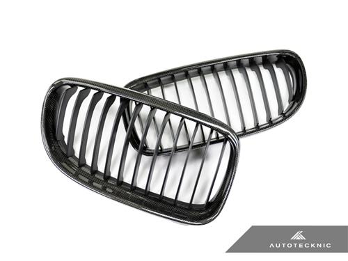 AutoTecknic Replacement Carbon Fiber Front Grilles - E90 Sedan / E91 Wagon | 3 series LCI