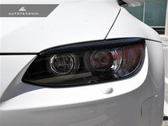 AutoTecknic Stealth Black Headlight Covers - BMW E92/ E93 (pre-facelift) 3 Series Coupe/ Convertible & M3