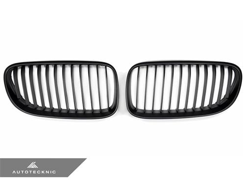 AutoTecknic Replacement Stealth Black Front Grilles - E92 Coupe / E93 Cabrio | 3 Series LCI