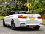 AutoTecknic Carbon Competition Trunk Spoiler - F33 4-Series / F83 M4 Convertible