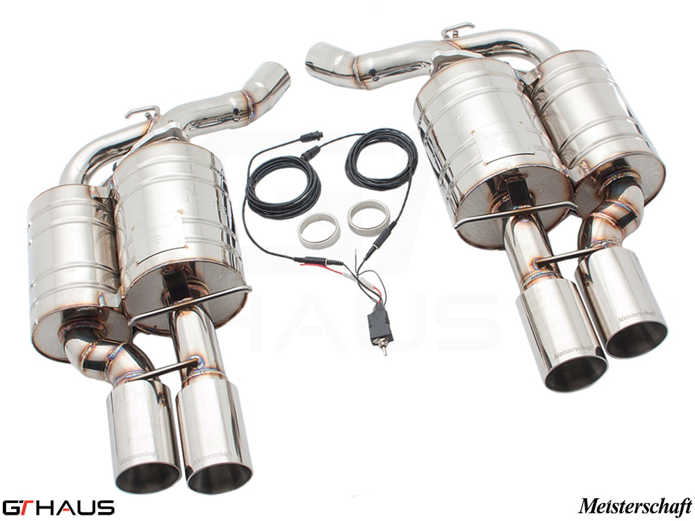 GTHAUS MEISTERSCHAFT BMW E63/E64 M6 (2006-2010) V10 (Coupe/Convertible) - GTC (EV Control)TI Full Titanium 4x90mm Round Split Tips