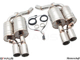 GTHAUS MEISTERSCHAFT BMW E63/E64 M6 (2006-2010) V10 (Coupe/Convertible) - GTC (EV Control)TI Full Titanium 4x90mm Round Split Tips