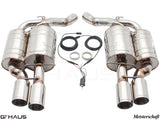 GTHAUS MEISTERSCHAFT BMW E63/E64 M6 (2006-2010) V10 (Coupe/Convertible) - GTC (EV Control) SUS 4x90mm Round Split Tips