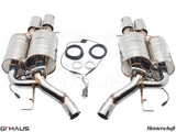 GTHAUS MEISTERSCHAFT BMW E63/E64 M6 (2006-2010) V10 (Coupe/Convertible) - GTC (EV Control) SUS 4x90mm Round Split Tips