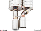 GTHAUS MEISTERSCHAFT BMW E63/E64 M6 (2006-2010) V10 (Coupe/Convertible) - GTS (Ultimate Sport Performance) SUS 4x90mm Round Split Tips