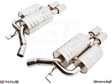 GTHAUS MEISTERSCHAFT BMW E63/E64 M6 (2006-2010) V10 (Coupe/Convertible) - GTS (Ultimate Sport Performance) SUS 4x90mm Round Split Tips