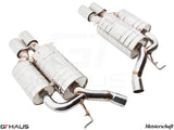 GTHAUS MEISTERSCHAFT BMW E63/E64 M6 (2006-2010) V10 (Coupe/Convertible) - GTS (Ultimate Sport Performance) SUS 4x90mm Round Split Tips