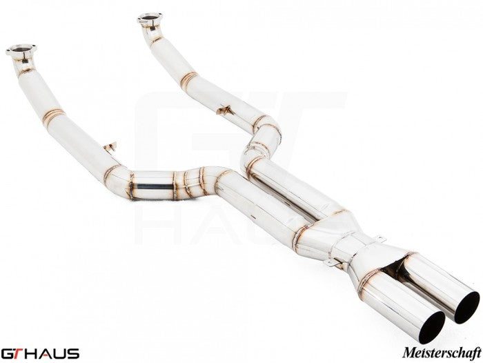 GTHAUS MEISTERSCHAFT BMW M6 (F12/F13) - Full Cat-Back Bolt-On Pipe (LXR) with velocity box (SUS)