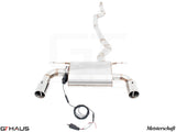 GTHAUS MEISTERSCHAFT BMW 335/340i/xi Sedan/Touring F30/F31/F34/F36 - GTC (EV Control) SUS Exhaust 2x102mm