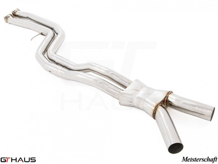 GTHaus Meisterschaft Full Cat-back LX pipes (Dual 65mm piping) (SUS) BMW M3/M4 F80/F82/F83 Stainless Steel