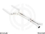 GTHAUS MEISTERSCHAFT - BMW F91/F92 M8/M8 Competition Coupe / Convertible - LSR Mid Resonator Delete Pipes (Full cat-back pipe) 90mm piping (SUS)