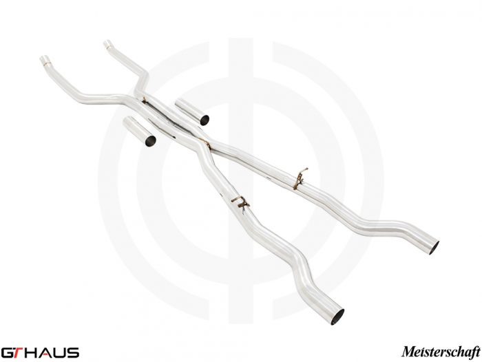 GTHAUS MEISTERSCHAFT Cat-Back LSR Mid Resonator Delete Pipe (550i/xi Model Only 2016-2020)