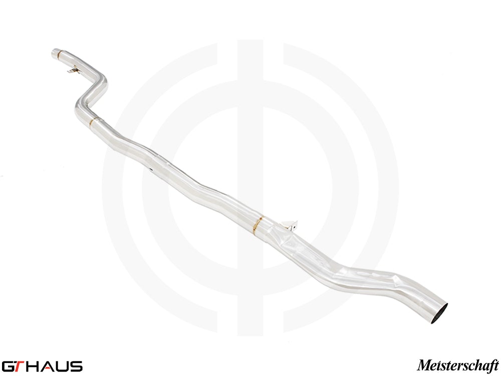 GTHAUS MEISTERSCHAFT Cat-Back LSR Mid Resonator Delete Pipe BMW G11 7 Series 740i (B58) 2019+