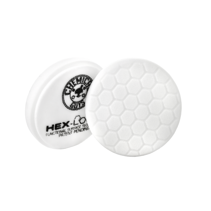 Chemical Guys Hex-Logic Self-Centered Light-Medium Polishing Pad - White - 4in