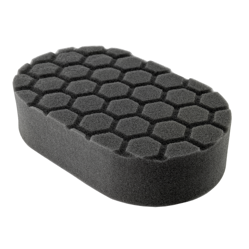 Chemical Guys Hex-Logic Finishing Hand Applicator Pad - Black - 3in x 6in x 1in