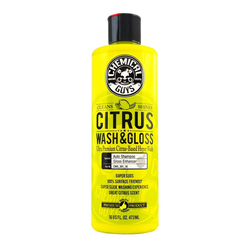 Chemical Guys CITRUS WASH AND GLOSS CONCENTRATED ULTRA PREMIUM HYPER WASH AND GLOSS - 16oz
