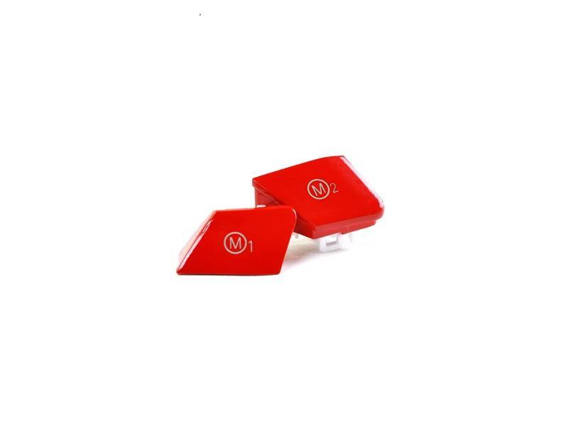 AUTOTECKNIC BRIGHT RED M1/ M2 BUTTON SET - BMW F-CHASSIS M VEHICLES