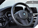 AutoTecknic Carbon Alcantara Steering Wheel Trim - G01 X3 | G02 X4