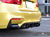 AUTOTECKNIC DRY CARBON EXTENDED-FIN COMPETITION REAR DIFFUSER - F80 M3 | F82/ F83 M4