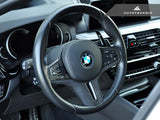 AUTOTECKNIC CARBON ALCANTARA STEERING WHEEL TRIM - F90 M5 2018-2019