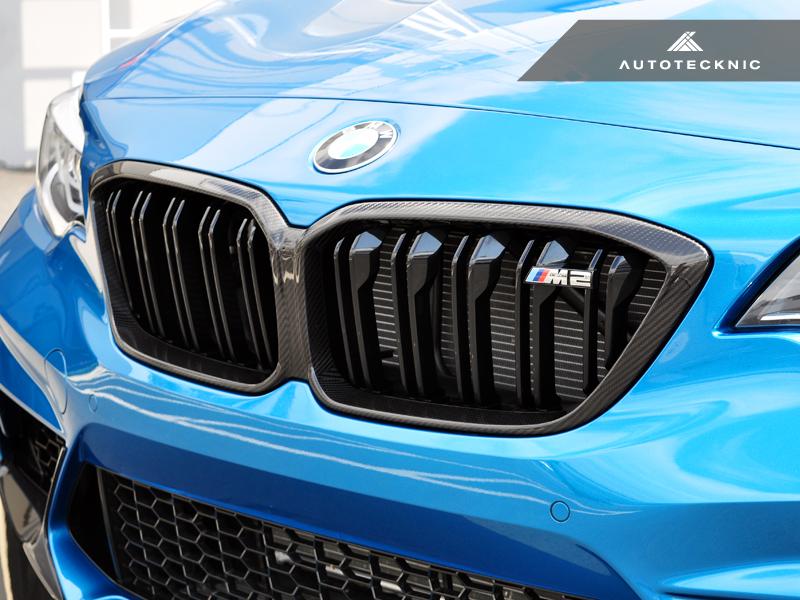 AUTOTECKNIC REPLACEMENT DRY CARBON GRILLE SURROUNDS - BMW M2 COMPETITION (F87)