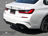 AUTOTECKNIC DRY CARBON EXTENDED-FIN COMPETITION REAR DIFFUSER - G20 3-SERIES