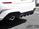 AUTOTECKNIC DRY CARBON EXTENDED-FIN COMPETITION REAR DIFFUSER - G20 3-SERIES