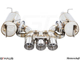 GTHAUS MEISTERSCHAFT Ferrari F458 V8 Coupe / Spider - GTC (EV Control) SUS Exhaust 3x102mm
