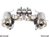 GTHAUS MEISTERSCHAFT Ferrari F458 V8 Coupe / Spider - GTC (EV Control) SUS Exhaust 3x102mm