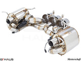 GTHAUS MEISTERSCHAFT Ferrari F458 V8 Coupe / Spider - GTC (EV Control) SUS Exhaust 3x102mm