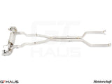GTHAUS MEISTERSCHAFT Cat-Back LSR Mid Resonator Delete Pipe (550i/xi Model Only 2016-2020)