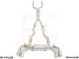 GTHAUS MEISTERSCHAFT Cat-Back LSR Mid Resonator Delete Pipe (550i/xi Model Only 2016-2020)